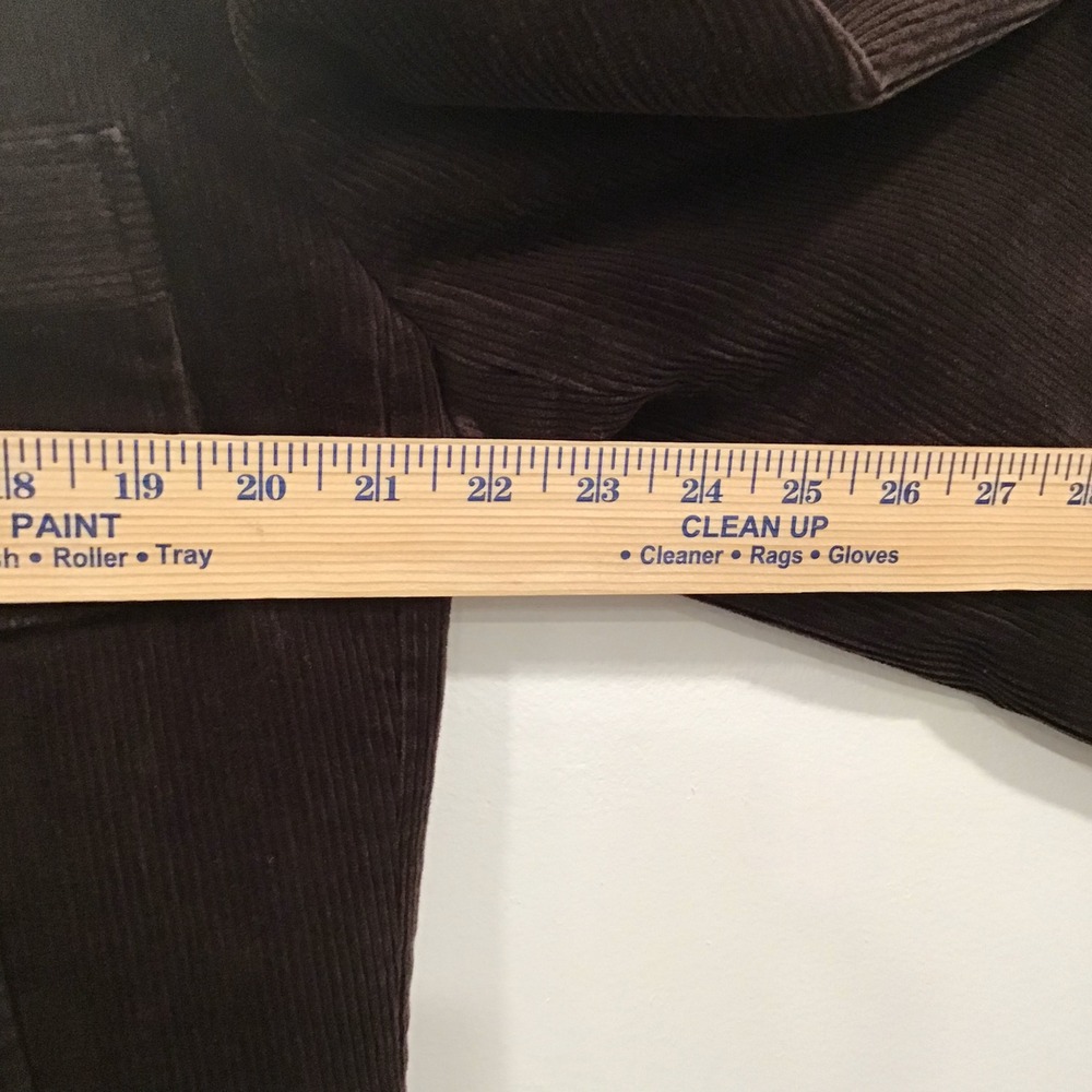 Tahari Blazer Women's Size 12 Brown Corduroy 3-Button Career Jacket Quiet Luxury - Picture 9 of 13